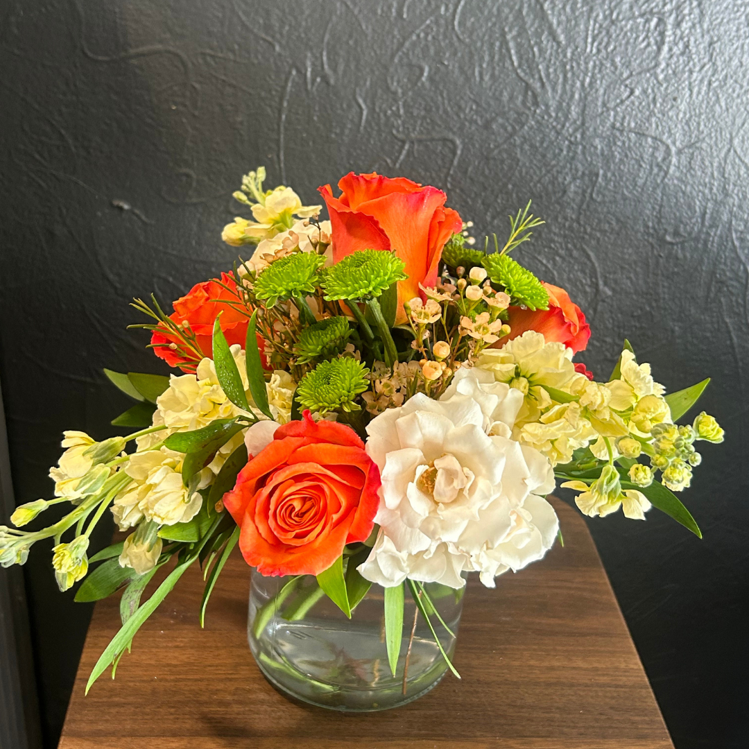 Leave-ing Now Autumnal Arrangement