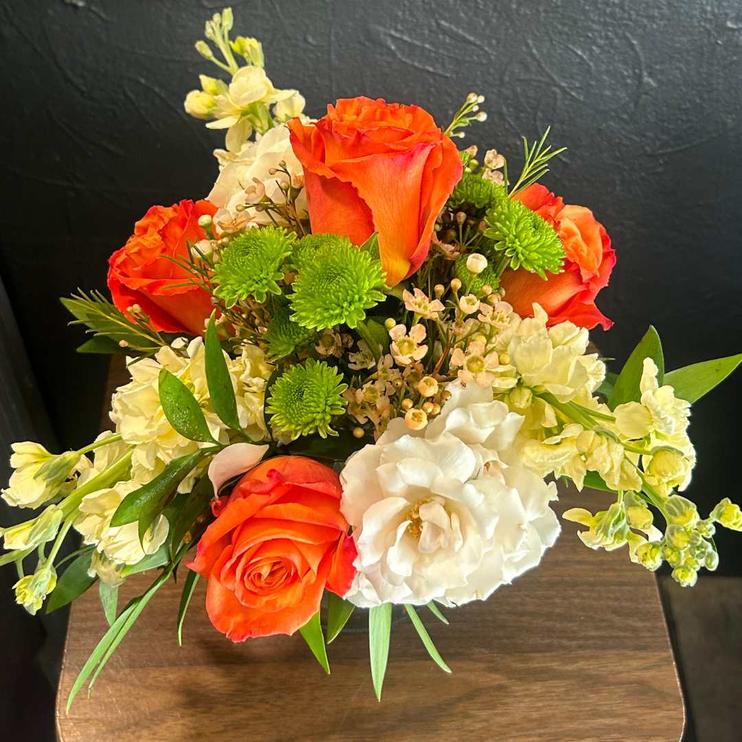 Leave-ing Now Autumnal Arrangement